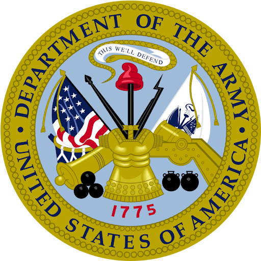 A picture of the department of the army seal.